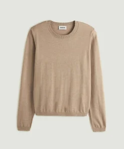 Pull Dahlia col rond marron moka-Rodier Online