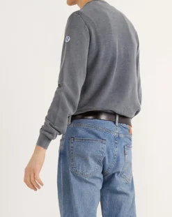 Pull Délavé bleu gris-North Sails Online