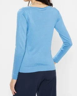 Pull Drice Col carré bleu-Galeries Lafayette Best