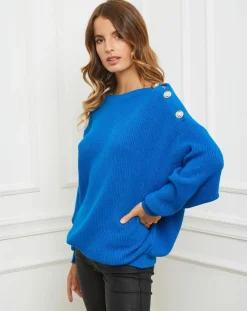 Femme Fleur de cachemire Pulls^Pull Ella bleu roi