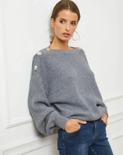 Pull Ella gris foncé-Fleur de cachemire Best