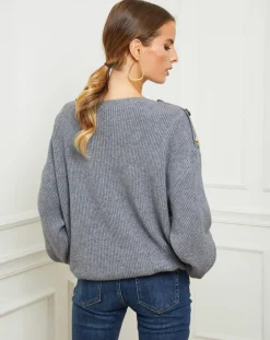 Pull Ella gris foncé-Fleur de cachemire Best