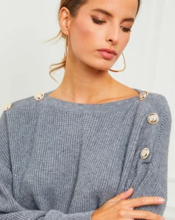 Pull Ella gris foncé-Fleur de cachemire Best