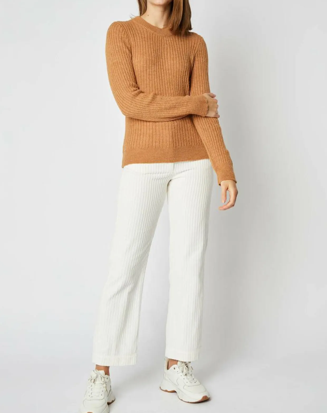 Femme An'ge Pulls^Pull Emma en Maille mélangée camel