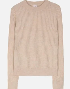 Femme An'ge Pulls^Pull Emma en Maille mélangée beige
