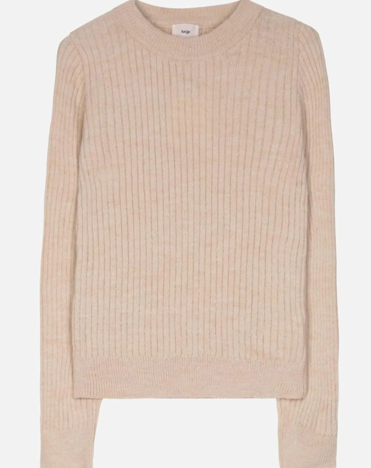 Femme An'ge Pulls^Pull Emma en Maille mélangée beige
