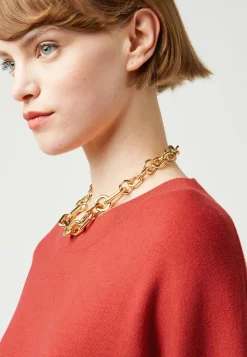 Pull Emmeline col rond orange rouille-Rodier Outlet