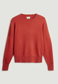 Pull Emmeline col rond orange rouille-Rodier Outlet