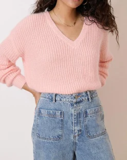Femme Garance Paris Pulls^Pull en Angora mélangé Tiago rose