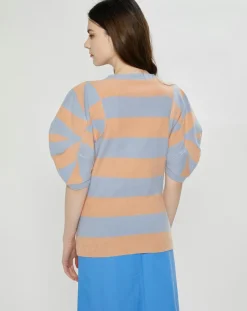 Pull en Cachemire & Laine Jumper rayé bleu/orange-Stella McCartney Outlet