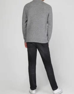 Pull en Cachemire & Laine Begood col rond gris-Galeries Lafayette Online