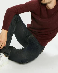 Homme Galeries Lafayette Pulls^Pull en Cachemire & Laine Meps col rond bordeaux chiné