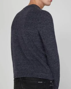 Homme Galeries Lafayette Pulls^Pull en Cachemire & Laine Begood col rond bleu marine