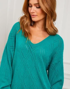 Femme Fleur de cachemire Pulls^Pull en Cachemire mélangé Abigael vert