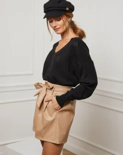 Femme Fleur de cachemire Pulls^Pull en Cachemire mélangé Abigael noir