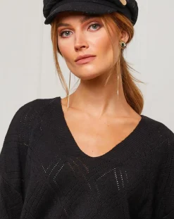 Femme Fleur de cachemire Pulls^Pull en Cachemire mélangé Abigael noir