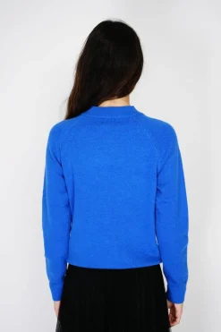 Pull en Cachemire mélangé boutons fantaisie royal-C&Jo Clearance