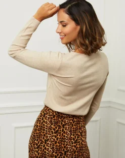 Femme Soft Cashmere Pulls^Pull en Cachemire mélangé Célia beige