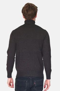 Pull en Cachemire mélangé col roulé loup-C&Jo Hot