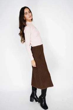 Femme Assuili Pulls^Pull en Cachemire mélangé col montant rose