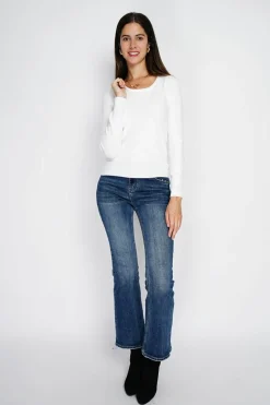 Femme Assuili Pulls^Pull en Cachemire mélangé col rond naturel