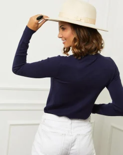 Femme Soft Cashmere Pulls^Pull en Cachemire mélangé Ilyana marine