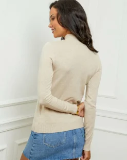 Femme Soft Cashmere Pulls^Pull en Cachemire mélangé Jade beige