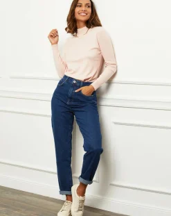 Pull en Cachemire mélangé Louna rose pâle-Soft Cashmere New