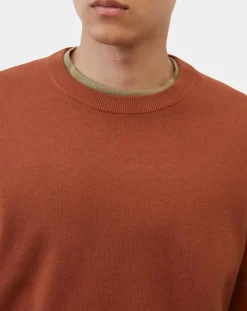Pull en Coton & Cachemire brique-Marc O'Polo Clearance