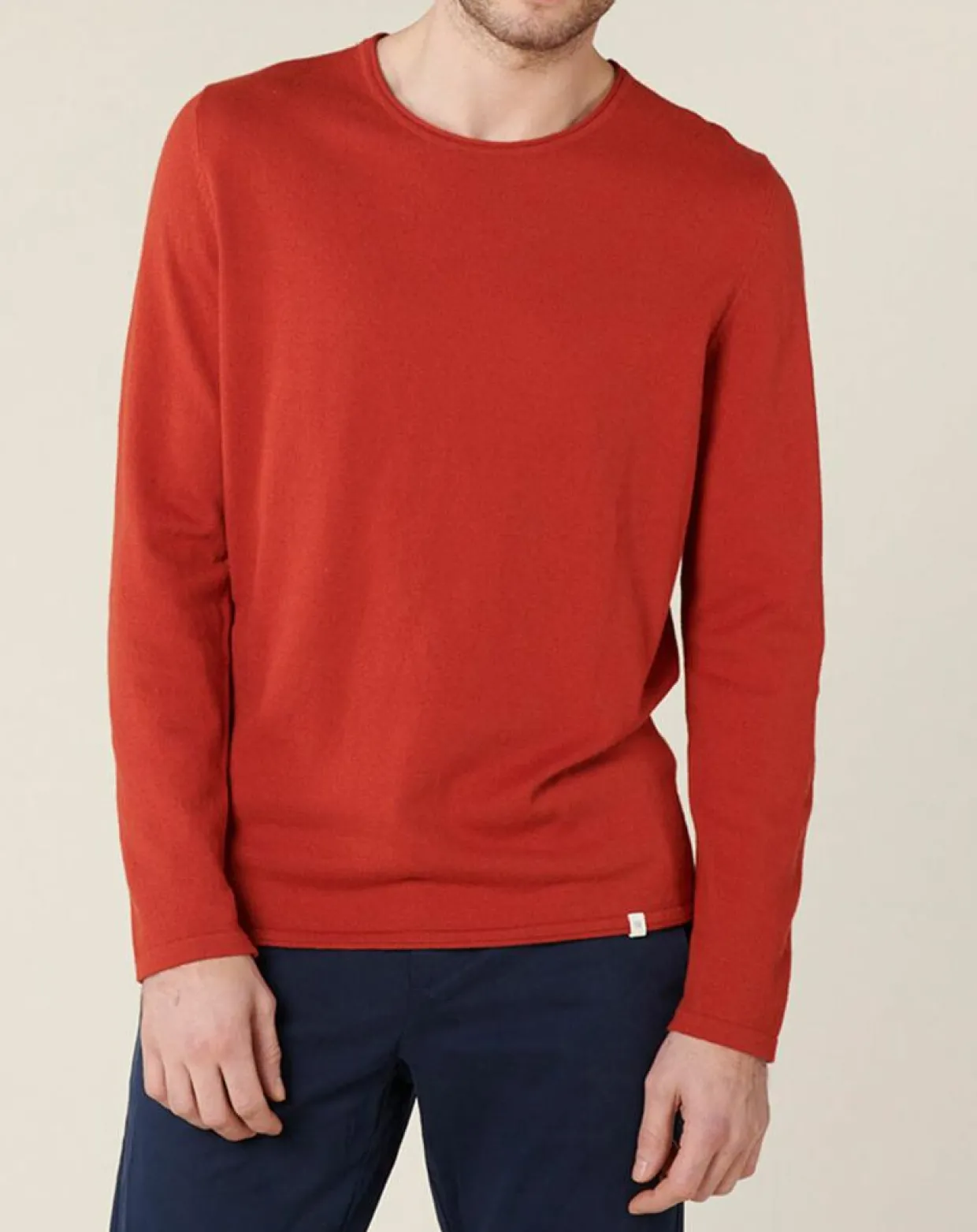 Homme Harris Wilson Pulls^Pull en Coton & Laine Adelin cerise