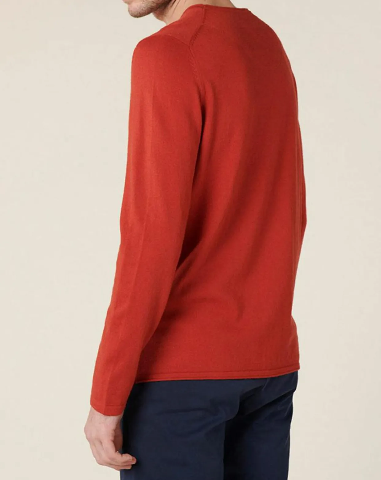 Homme Harris Wilson Pulls^Pull en Coton & Laine Adelin cerise