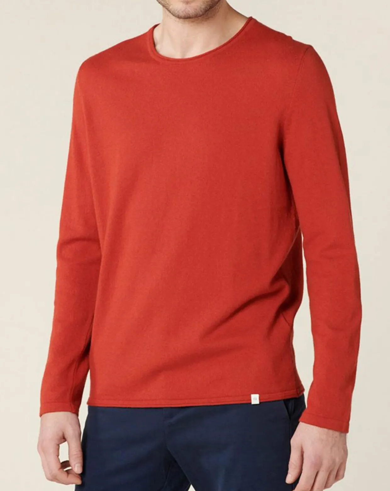 Homme Harris Wilson Pulls^Pull en Coton & Laine Adelin cerise
