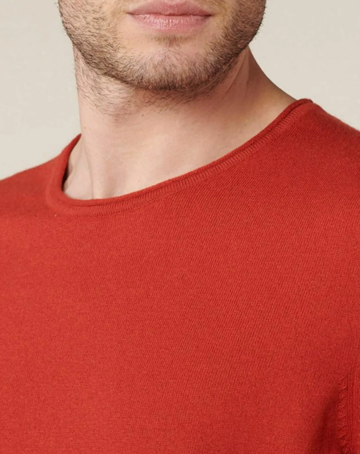 Homme Harris Wilson Pulls^Pull en Coton & Laine Adelin cerise