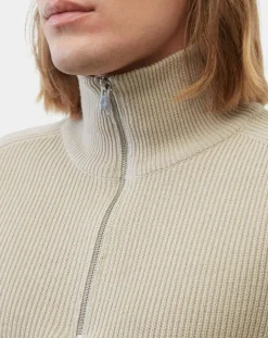 Pull en Coton & Laine côtelé écru-Marc O'Polo Clearance