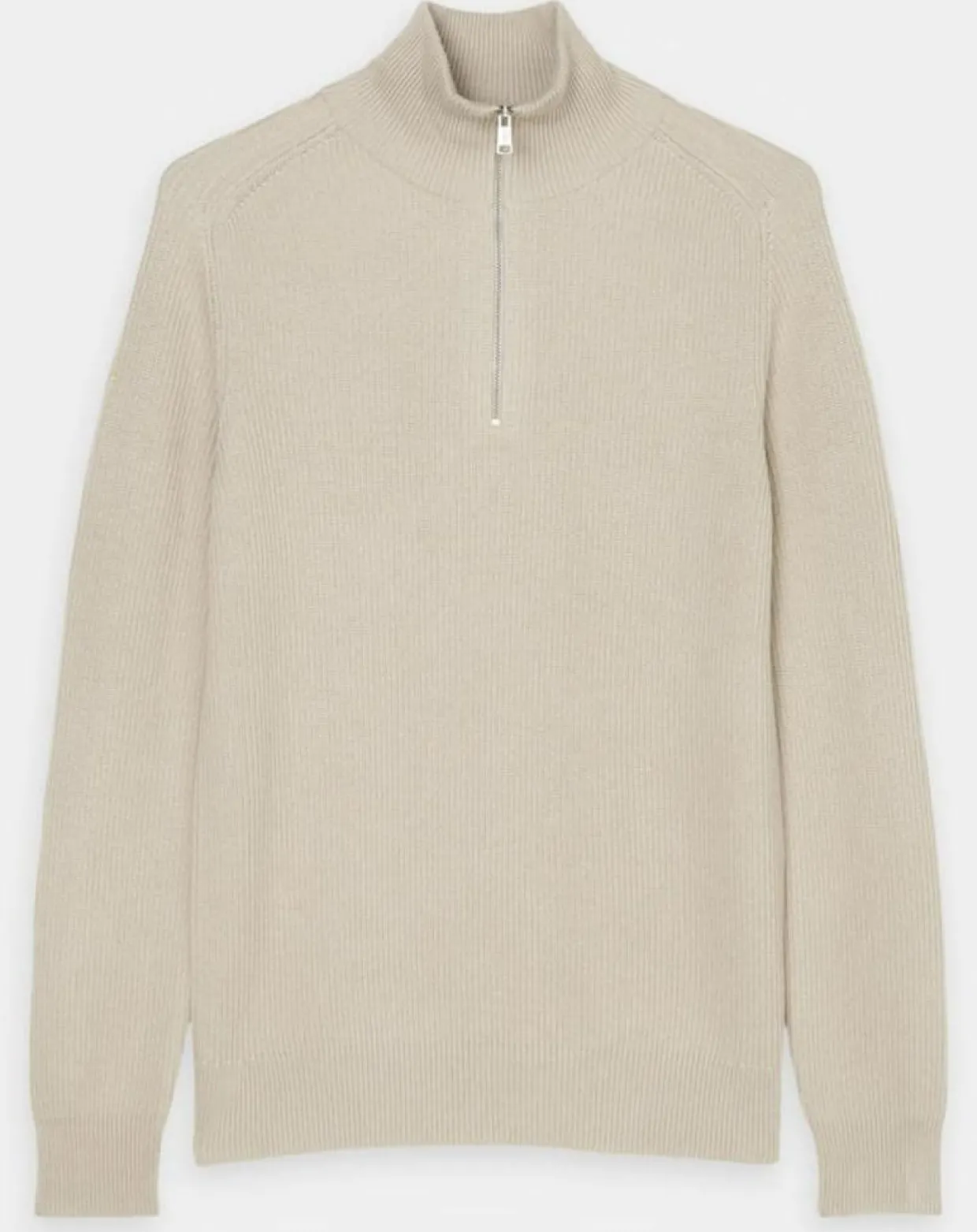 Pull en Coton & Laine côtelé écru-Marc O'Polo Clearance