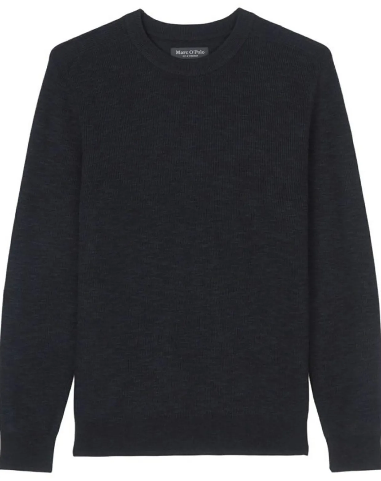 Homme Marc O'Polo Pulls^Pull en Coton & Lin bleu marine