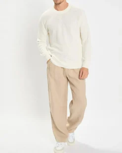 Pull en Coton & Lin écru-Marc O'Polo Discount
