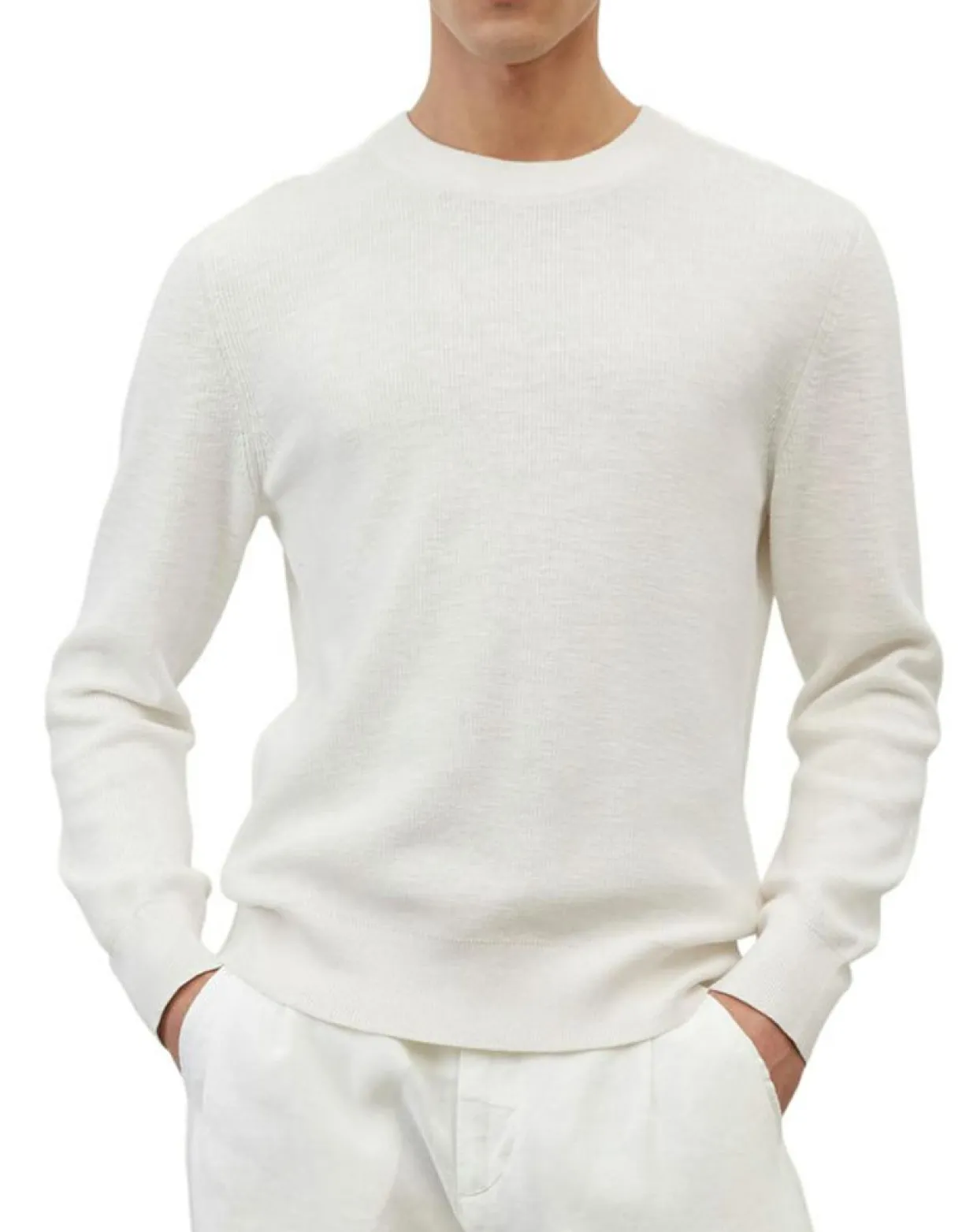 Pull en Coton & Lin écru-Marc O'Polo Discount