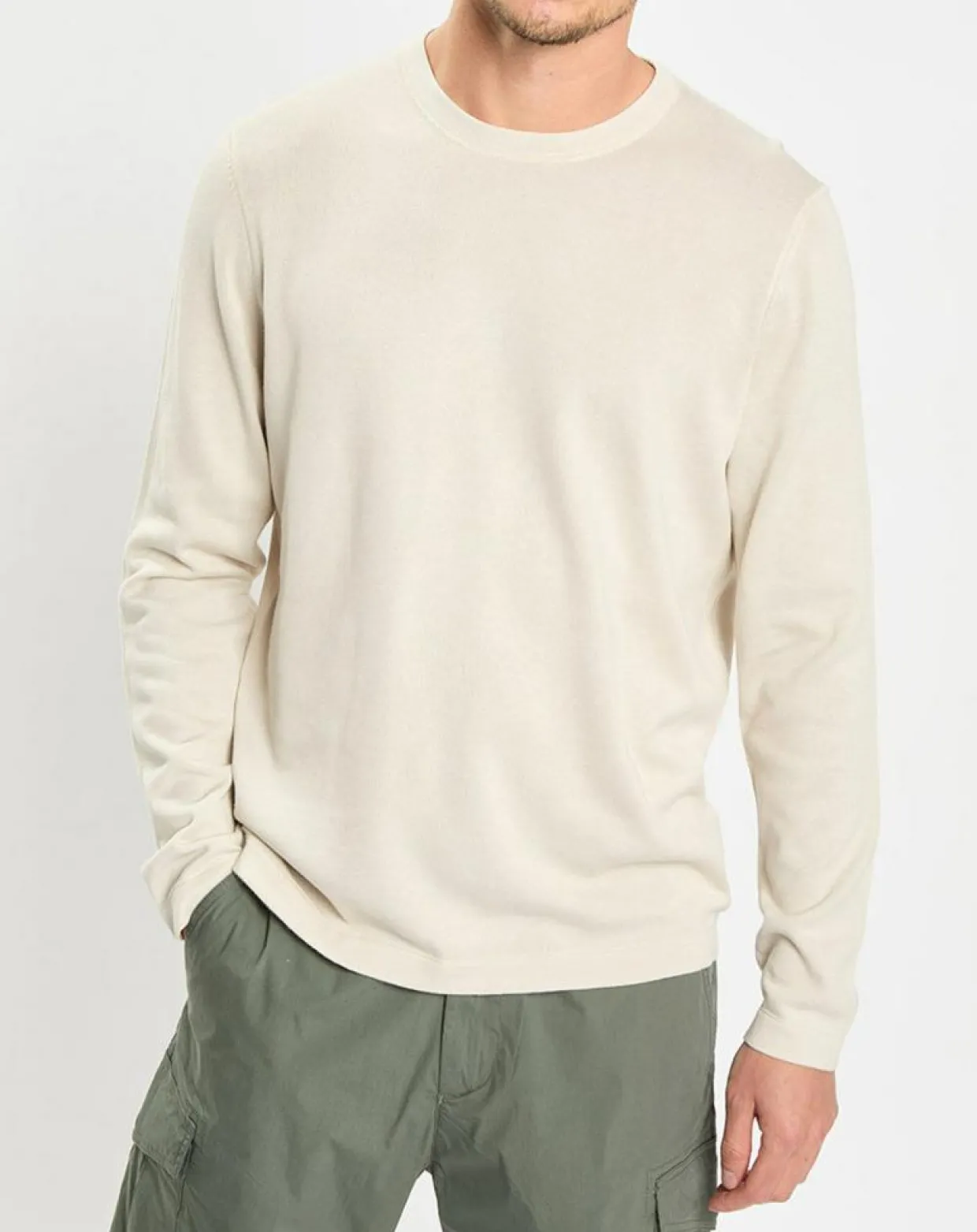 Pull en Coton & Soie beige-Marc O'Polo New