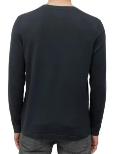 Pull en Coton & Soie bleu marine-Marc O'Polo Outlet