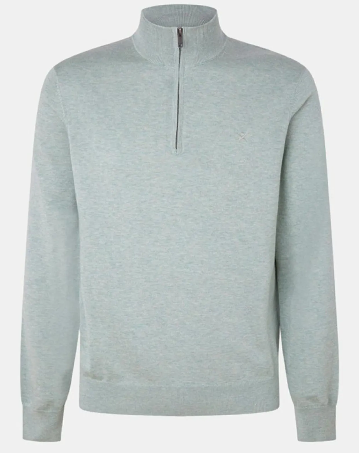 Pull en Coton & Soie col camionneur vert moyen-Hackett London Online