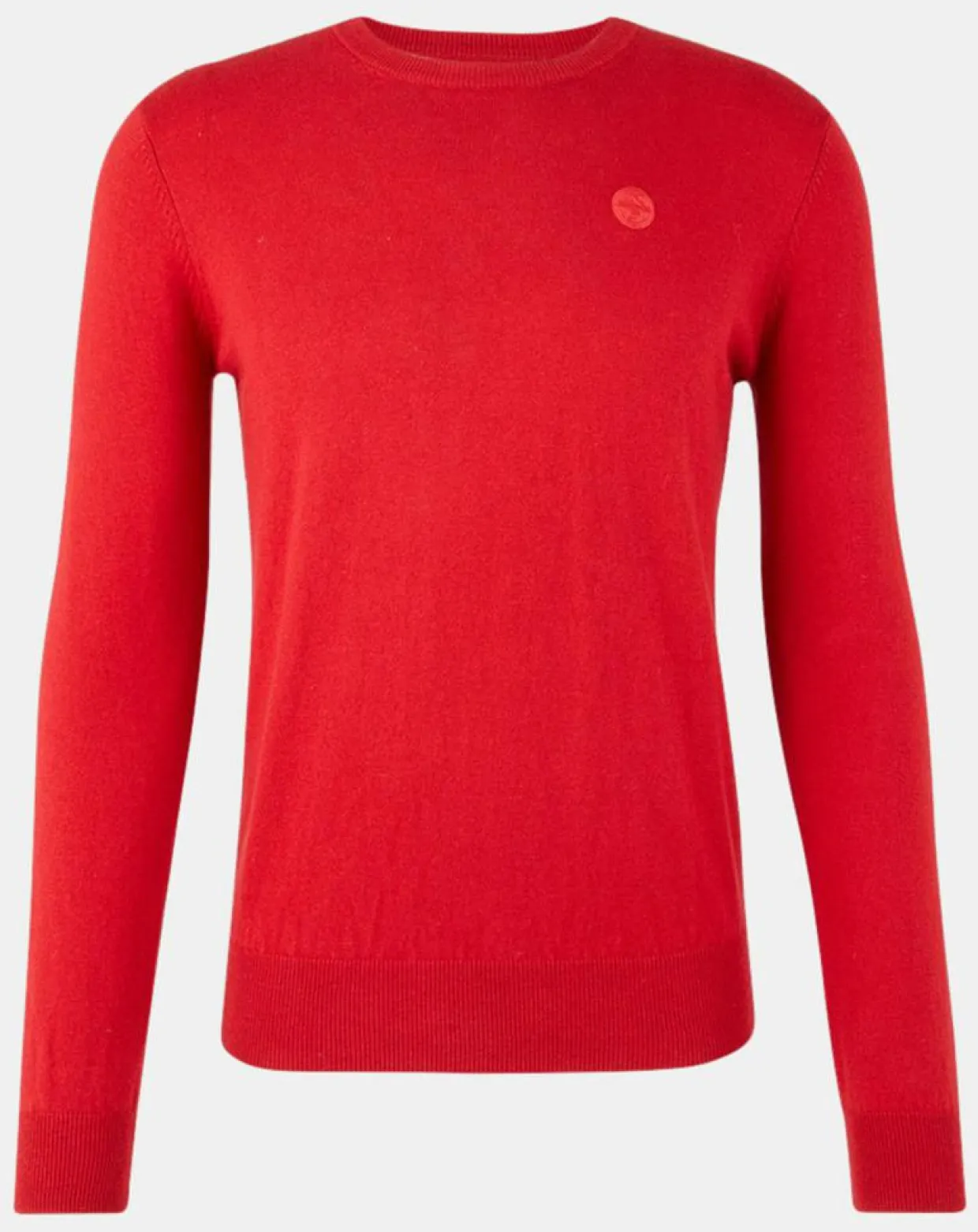Homme North Sails Pulls^Pull en Coton Bio & Laine col rond rouge