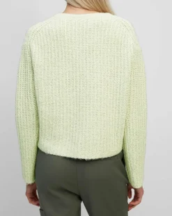 Femme Marc O'Polo Pulls^Pull en Coton, Laine & Alpaga mélangés Mouline vert clair