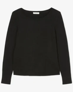 Pull en Coton, Laine & Alpaga mélangés Basique noir-Marc O'Polo Sale