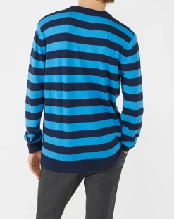 Homme Pepe Jeans Pulls^Pull en Coton, Laine & Cachemire Warren bleu