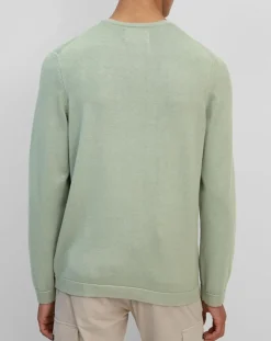 Homme Marc O'Polo Pulls^Pull en Coton Organic & Cachemire vert d'eau