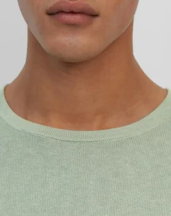 Homme Marc O'Polo Pulls^Pull en Coton Organic & Cachemire vert d'eau