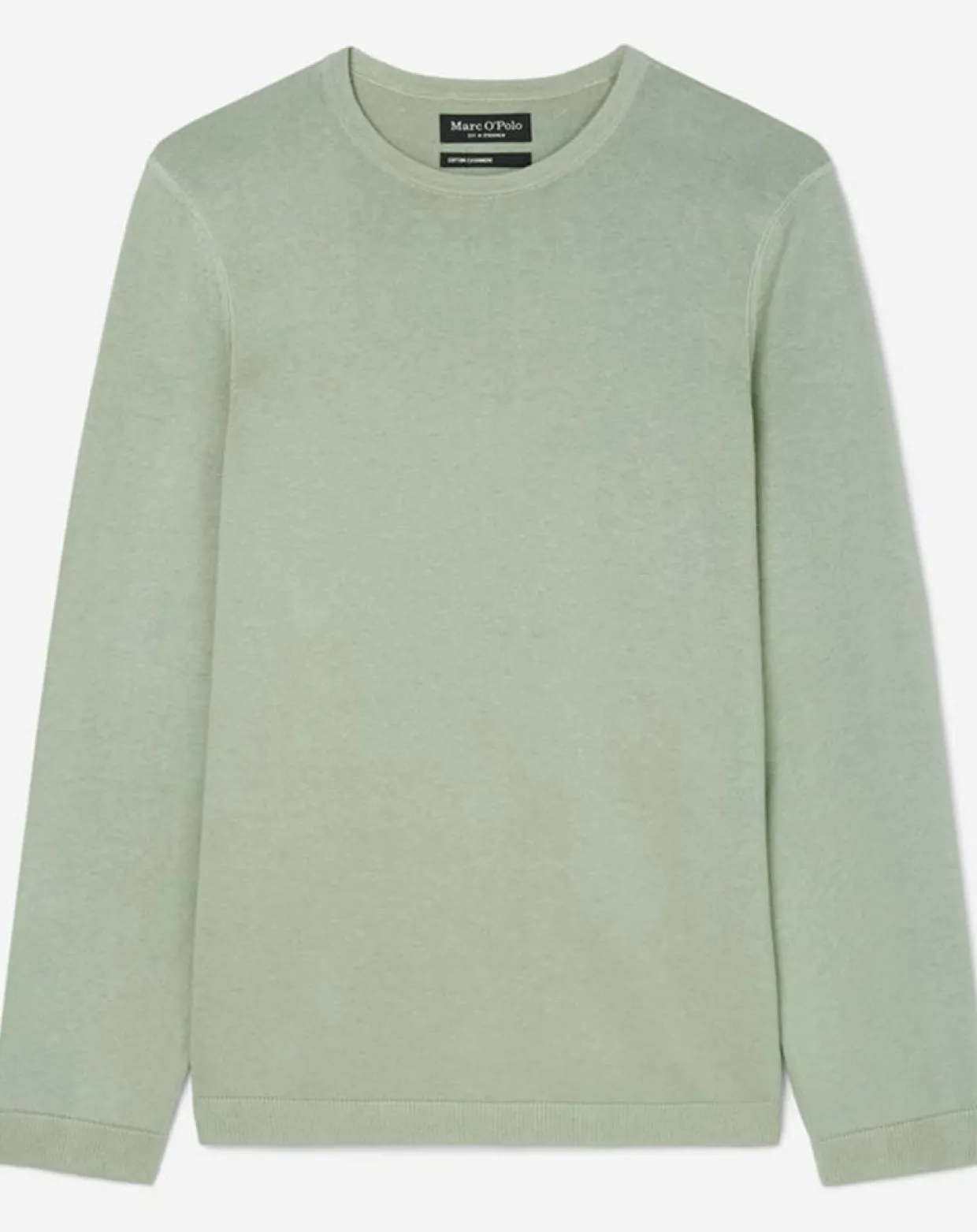 Homme Marc O'Polo Pulls^Pull en Coton Organic & Cachemire vert d'eau
