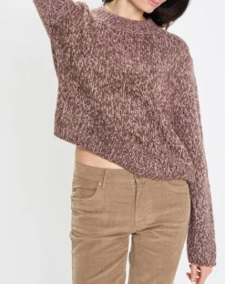 Femme Marc O'Polo Pulls^Pull en Laine & Alpaga mélangés marron