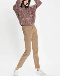 Femme Marc O'Polo Pulls^Pull en Laine & Alpaga mélangés marron